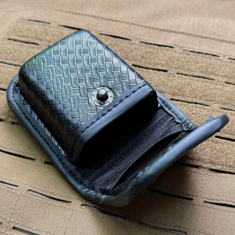 ROCOTACTICAL Basketweave Pager/Glove Pouch, Molded Latex Glove Pouch for Duty Belt