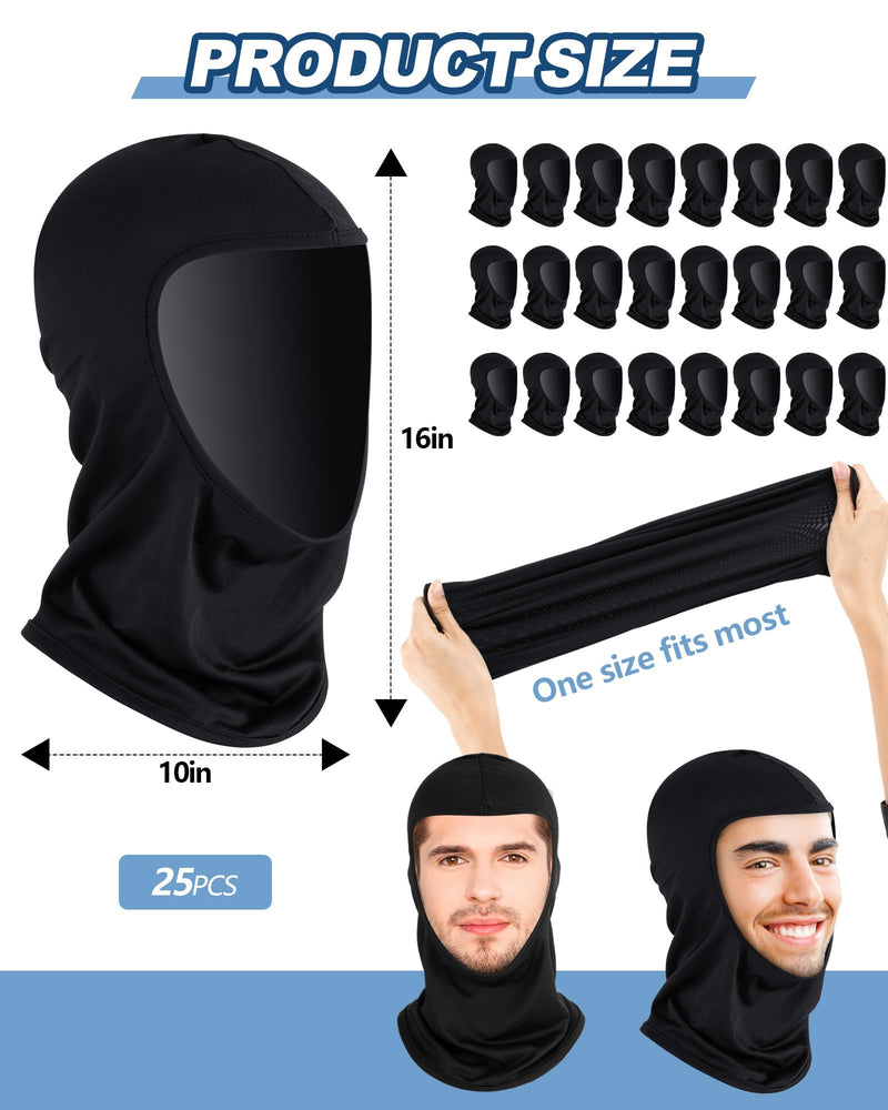 Cuffbow Painters Spray Sock Adult Painters Mask Unisex Head Sock Painting Dust Hood Snug Soft Stretch Head Covering Black 25