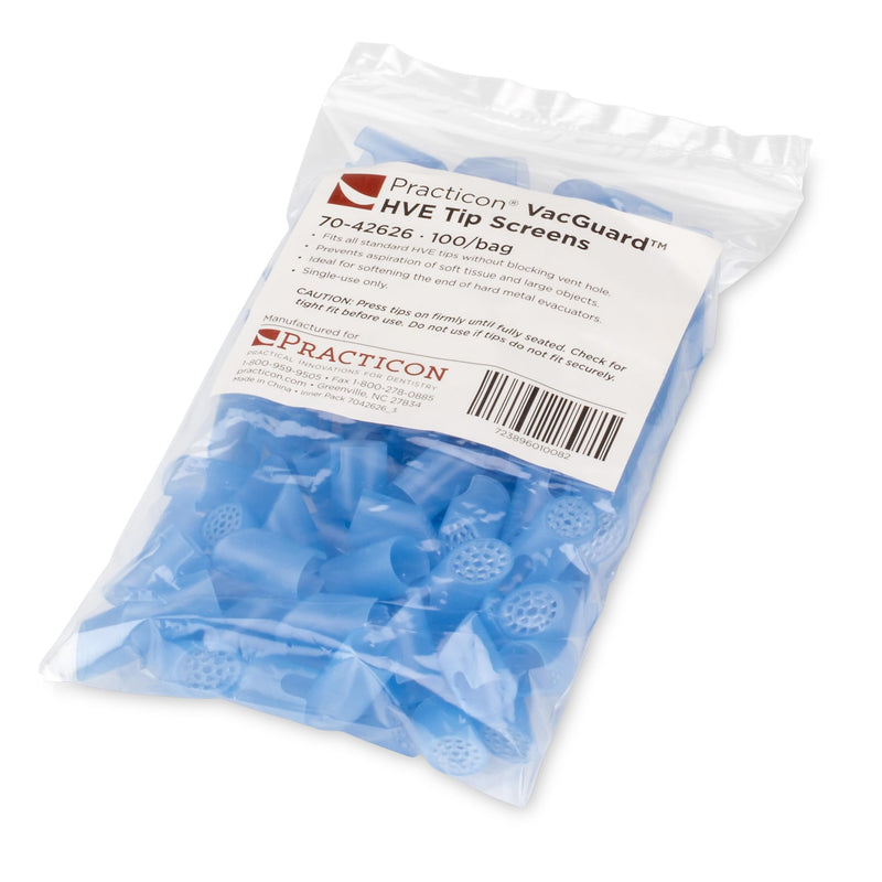 [Australia - AusPower] - Practicon 7042626 VAC Tip Screen for Standard Size HVE Tip, Shape, (00) 