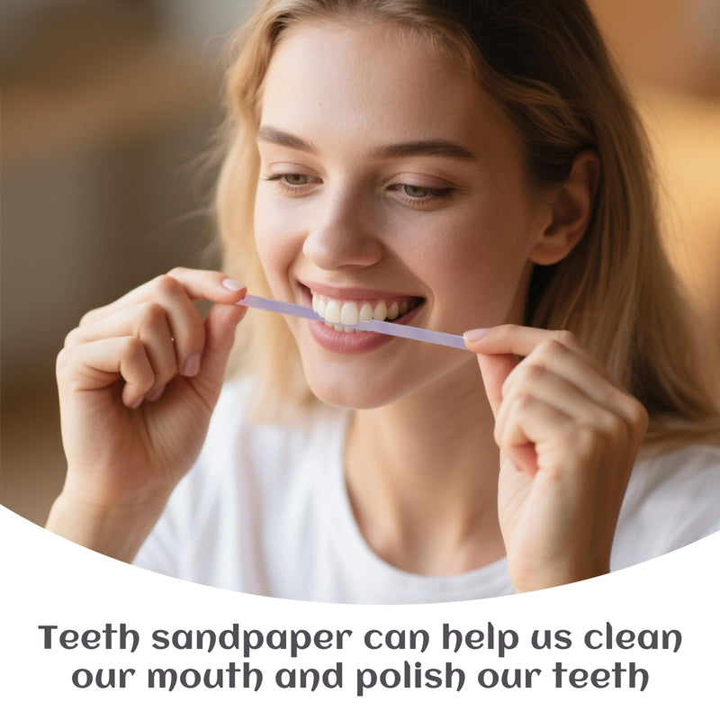 2 Volumes Tooth Sandpaper for Interdental Dental Polishing Strips, Teeth Polishing