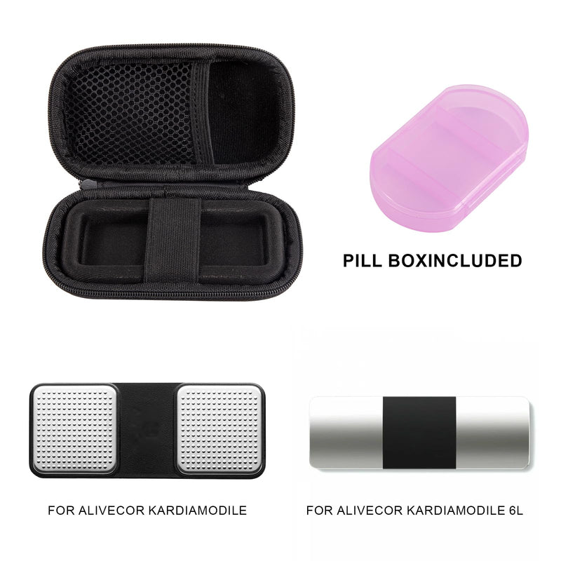 Bag for KardiaMobile 6L, Carry Bag Compatible with KardiaMobile ECG Monitor, Heart Monitor Bag, Protective Travel Bag Case for Kardia Mobile 6L ECG (Bag Only)