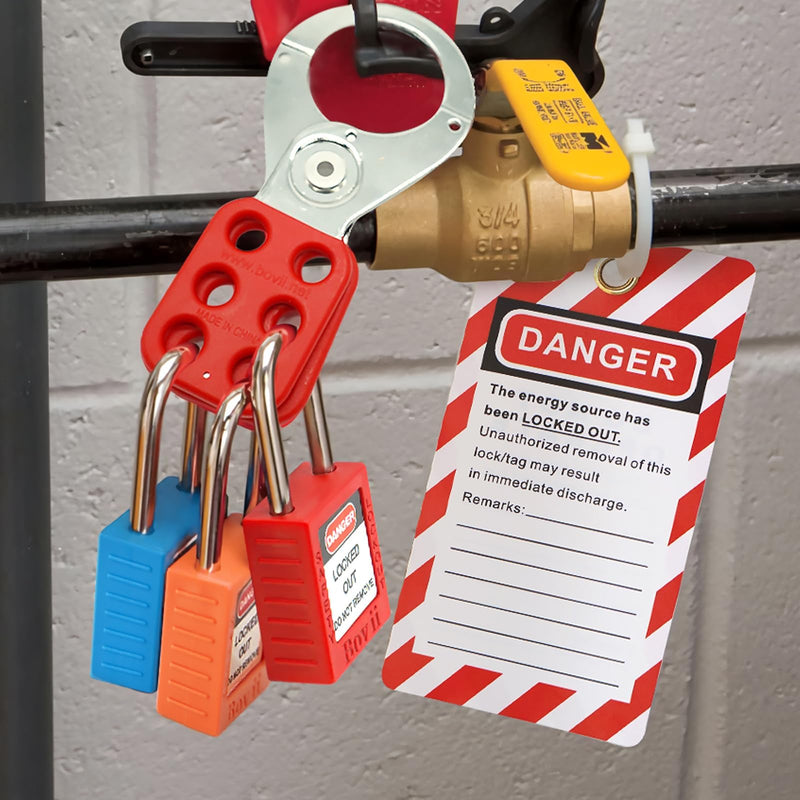 [Australia - AusPower] - 2 Red Loto Locks, Keyed Different, 2 Keys Per Lock, OSHA Compliant Lockout Tagout Locks Purple 