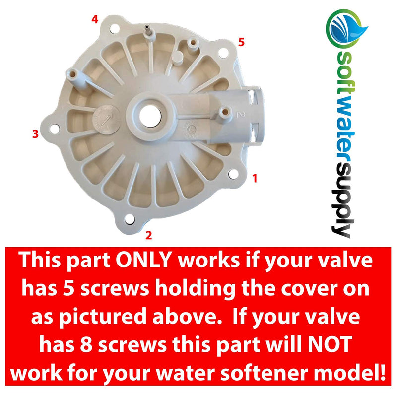 GE 7085263 Plastic Cream Color 5-Port Gate Valve Cover for Water Softeners