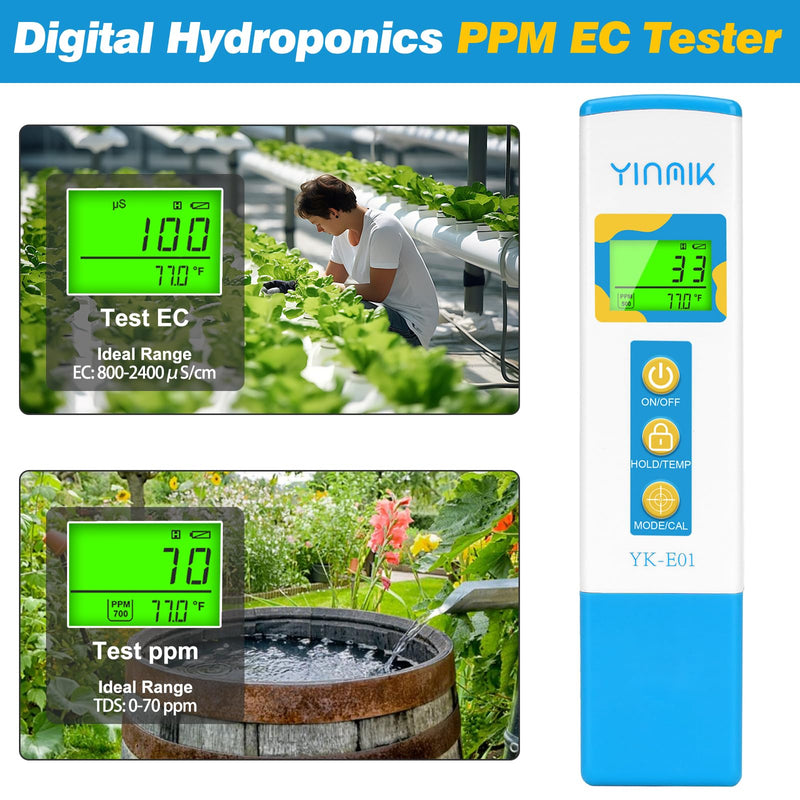 YINMIK Food pH Meter and New TDS EC Tester