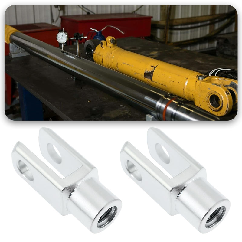 [Australia - AusPower] - 2 Pieces M8x1.25 Air Cylinder Rod Clevis End 42mm Right Hand Female Thread Y Connector for Electronic Automation Equipment 
