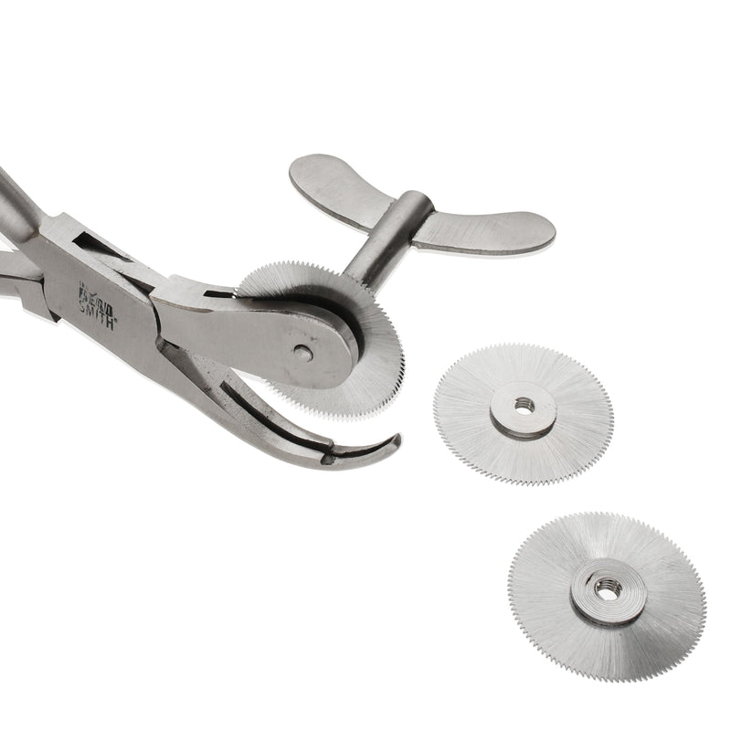 [Australia - AusPower] - The Beadsmith Ring Cutter Tool - Curved Handles with Thumb Screw and Finger Guard for Safety – w/ 2 Replacement Blades - for Jewelers, Emergency, Paramedics, EMS, EMT, Fire Rescue, Doctors Large Curved Handles 