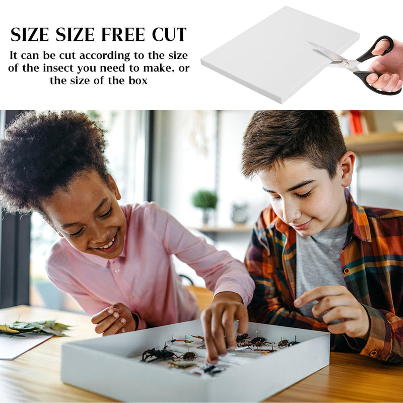 [Australia - AusPower] - 3Pcs Insect Pinning Board Specimen Display Panel EVA Foam Boards, Specimen Spreading Board Butterfly Spreading Wings for Science Education Project/Bugs Collection 