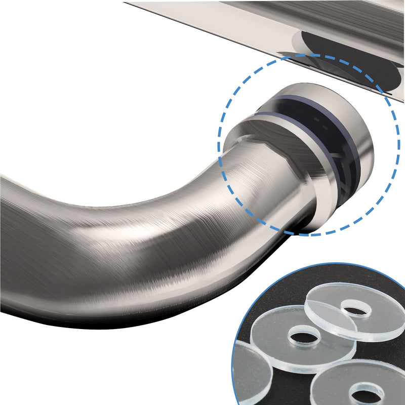 [Australia - AusPower] - 10 Pack 3/4 Inch Clear Washers for Shower Door Handle, Plastic Washers Spacers Vinyl Replacement Parts Transparent Gasket, Plastic Flat Washer Clear Plastic Gasket for Standoff Cap Assemblies 10 Pack 