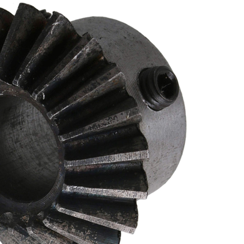 [Australia - AusPower] - CNBTR 45 Steel 1.5 Modulus Silver 12mm Hole Diameter Tapered Bevel Gear Wheel 20 Teeth Pack of 2 