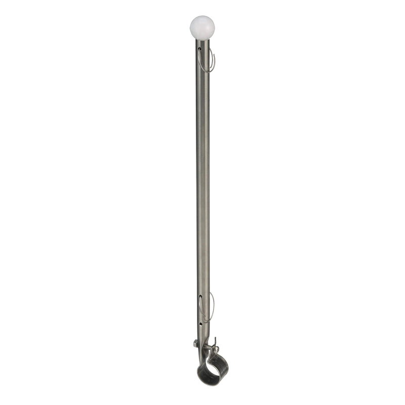 Seachoice Heavy Duty Flag Pole Clamp, Stainless Steel, 7/8 in.