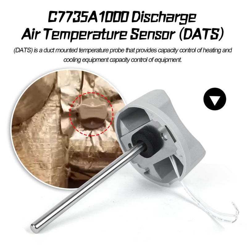 [Australia - AusPower] - New C7735A1000 Discharge Air Temperature Sensor Replacement, CECOMINOD032202, Thermostat Controllers Compatible with Honeywell Zone Controller 