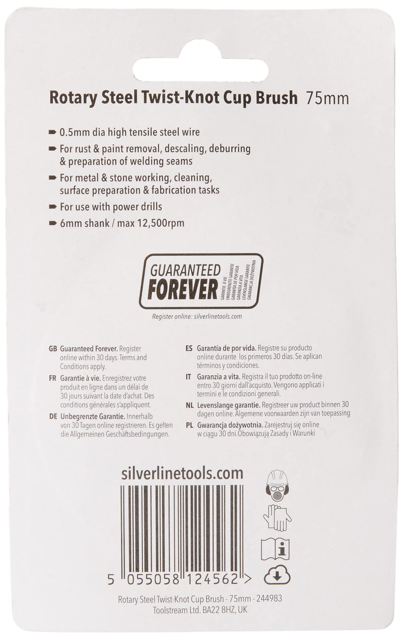 [Australia - AusPower] - Silverline 244983 Twist-Knot Cup Brush, 75 mm 