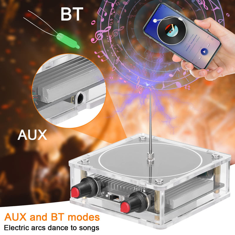 Bluetooth Music Coils Magic Box, Portable Spools BT Speaker, Artificial Flash Generator, Arc Generator, Experiment Device for Science