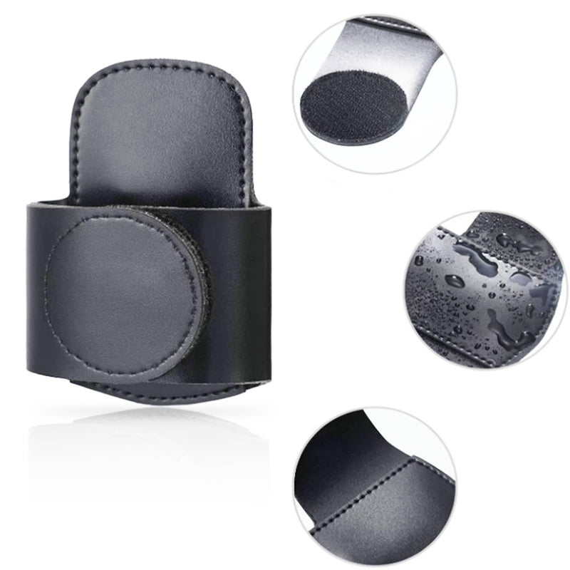 [Australia - AusPower] - Leather Stethoscope Holder Clip Stethoscope Hip Holder with Clip on Waist Belt/Pocket/Bag to Protect from Loss Fit for Physicians 