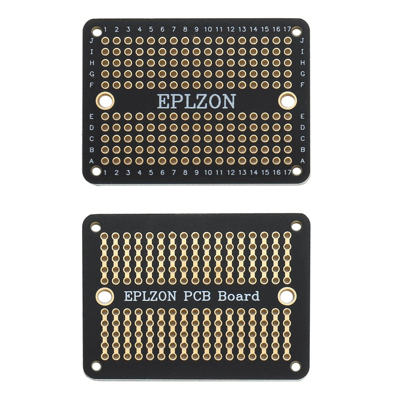 Prototype Board Solderable Breadboard Double-Sided PCB Circuit Board for Welding Arduino, DIY Electronic Items (5 Pieces + 2 Pieces, Black)