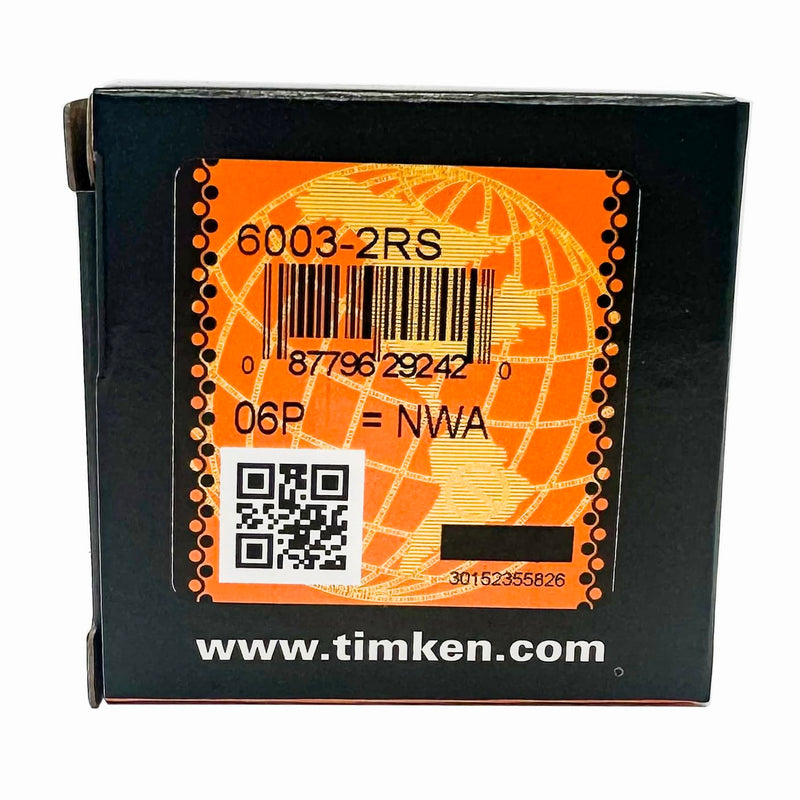[Australia - AusPower] - 2PACK TIMKEN 6003-2RS Double Rubber Seal Bearings 17x35x10mm, Pre-Lubricated and Stable Performance and Cost Effective, Deep Groove Ball Bearings 