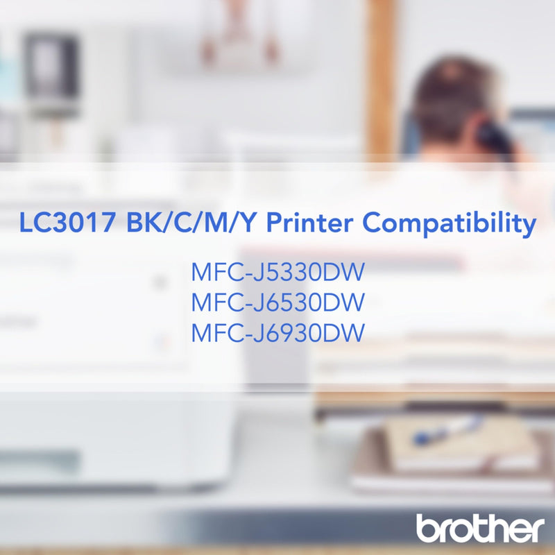 Brother LC3017BK High Yield Black Ink Cartridge Pack of 1
