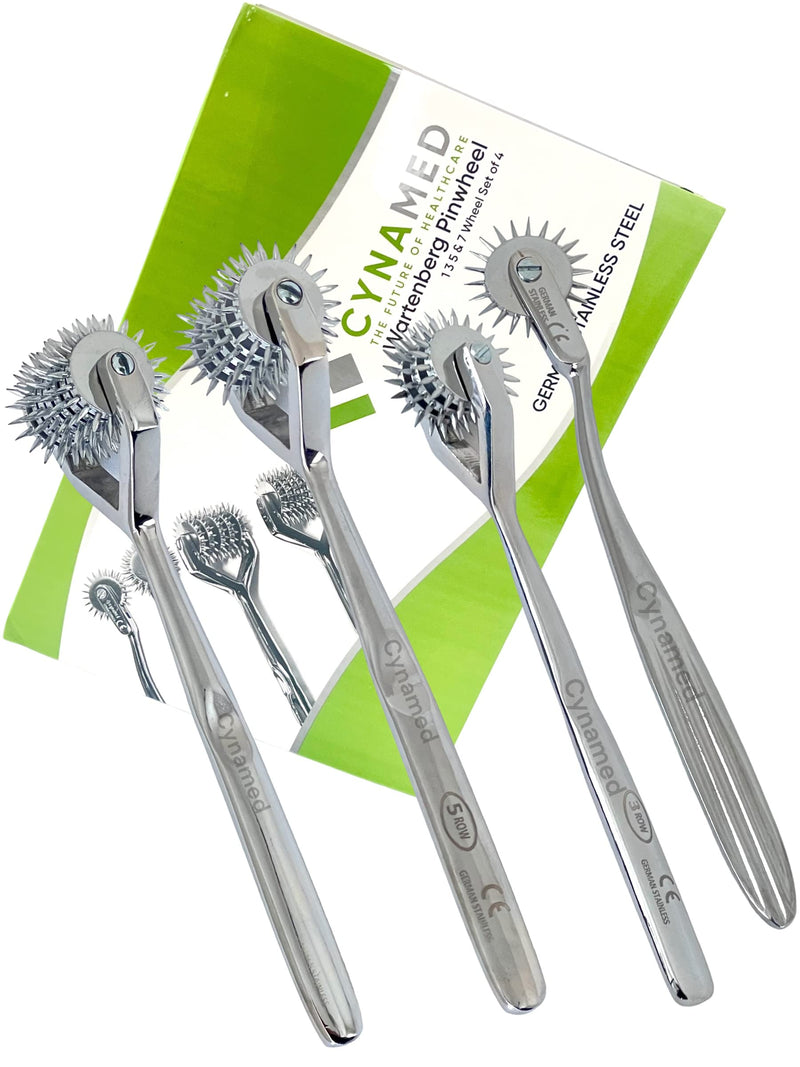 [Australia - AusPower] - Premium German Wartenberg Pinwheel 1 3 5 and 7 Wheel Set of 4 