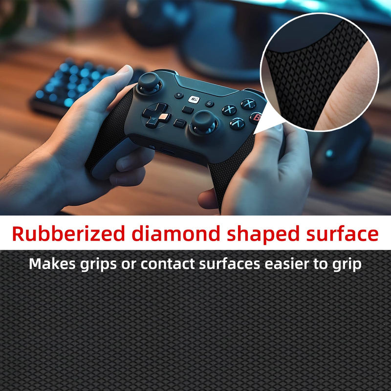 WELSTIK Rubber Grip Tape, Ultra Strong Sweat Absorbent Anti Slip Tape with Textured Adhesive for DIY Tools & Gadgets (Black, 2In x 16.4Ft) 2inch*16.4ft