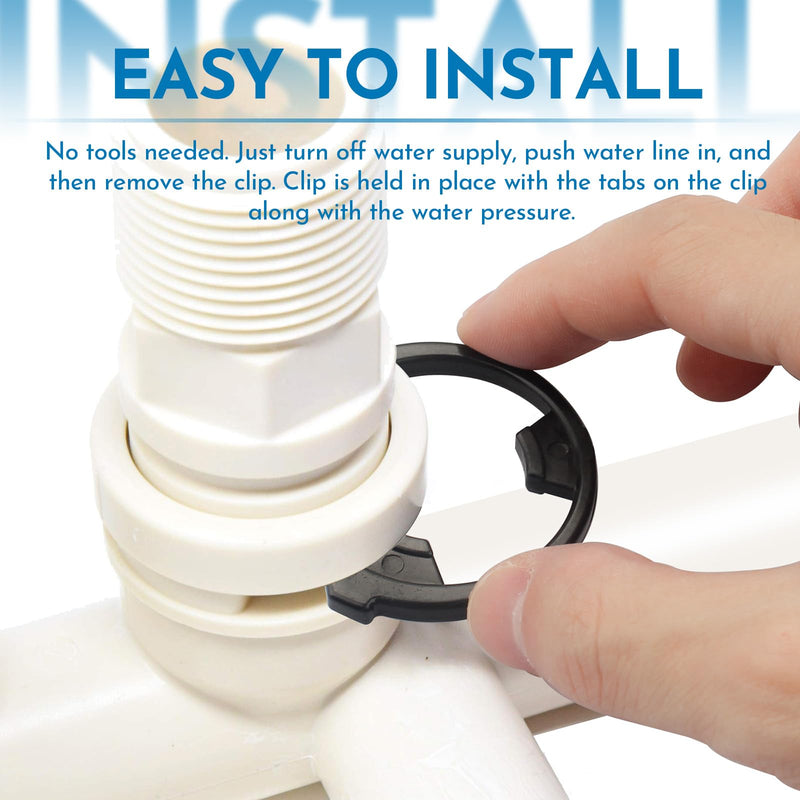 [Australia - AusPower] - 7337563 Water Softener Clip Kit (WS60X10004, 1205500, 7116713, 1205500) and O-Ring Kit (7337571, 7170288, STD302213, WS03X10025) Compatible with Kenmore, GE, EcoPure, Sears 