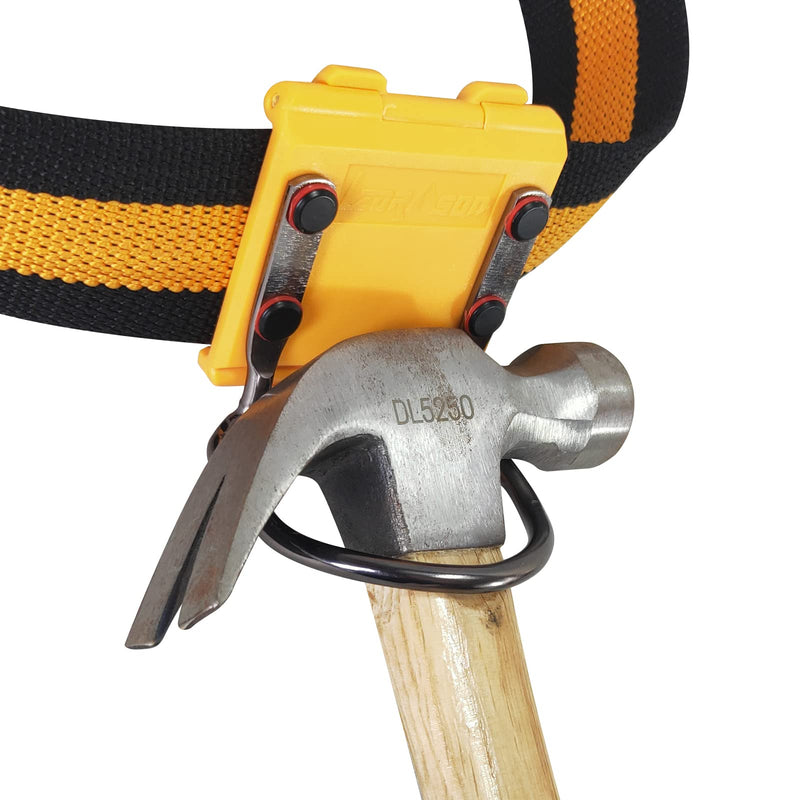 Measuring Tape Holder, Tape Measure Holster, Hammer Holder for Belt, Hammer Holster, Drill Holster, Impact Driver Holster Clip on Tool Belt. Hammer Holster in Yellow