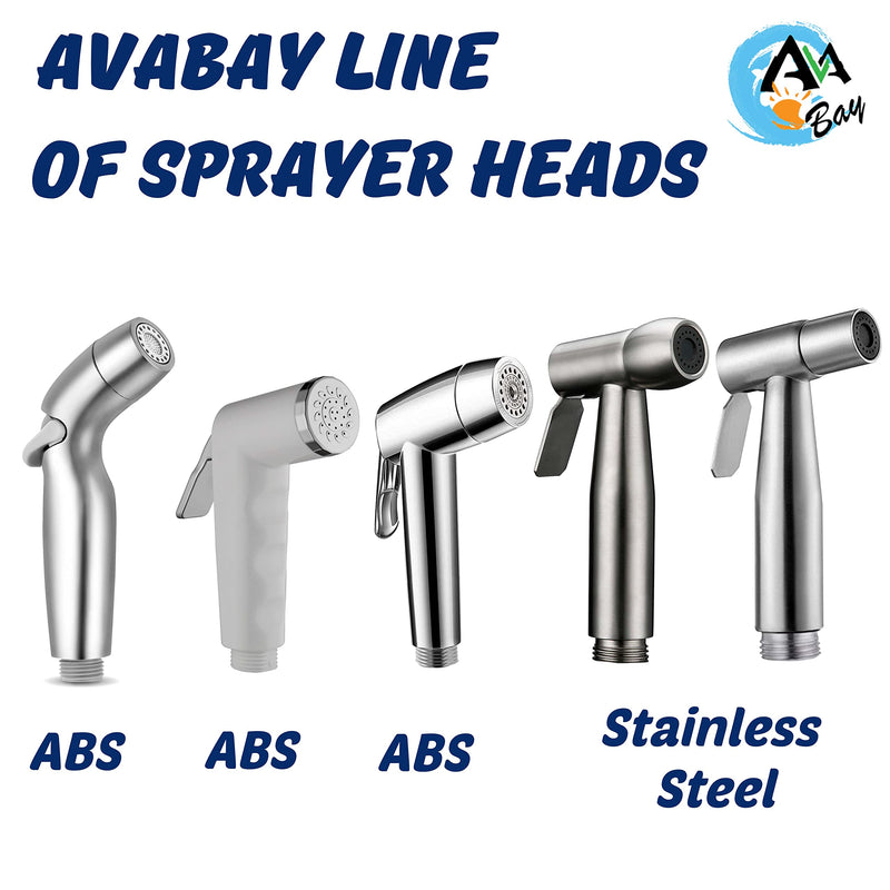 Dual Mode Sprayer Head-Bidet Spray Head only w/Chrome Finish - Cloth Diaper Shattaf - Pet Washer with Handle Dual Mode