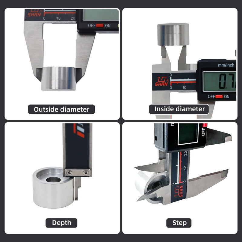 [Australia - AusPower] - SHAN Calipers Measuring Tool,Big LCD Digital Caliper, Inch Metric Fraction Conversion,0-6" Calipers Measuring Tool - with Large LCD Screen, Digital Caliper Tool for DIY/Household 