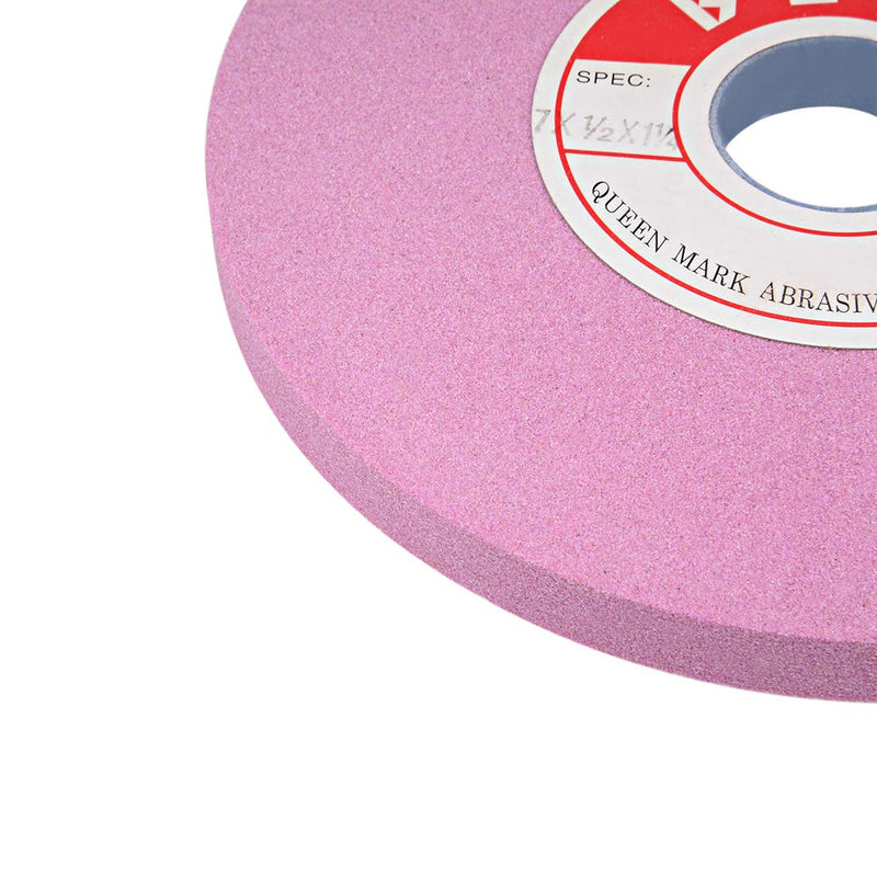 [Australia - AusPower] - uxcell 7-Inch Bench Grinding Wheels Pink Aluminum Oxide PA 100 Grit for Surface Grinding 