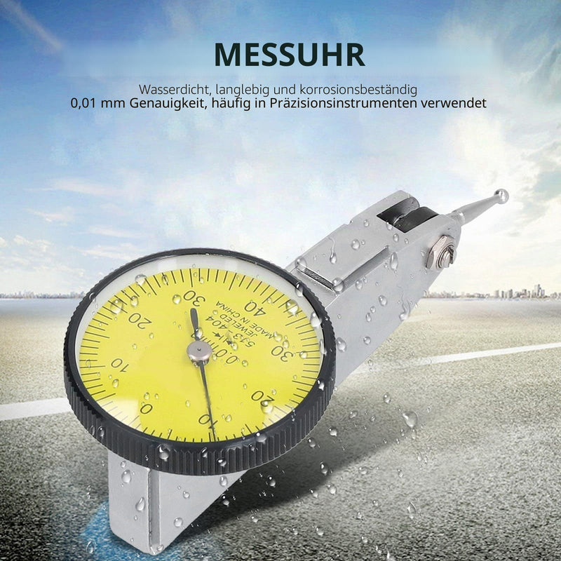 Mechanical Dial Indicator, 0-0.8mm Precision Dial Indicator, 0.01mm Accuracy Precision Lever, Shockproof Dial Indicator, Industrial Dial Indicator