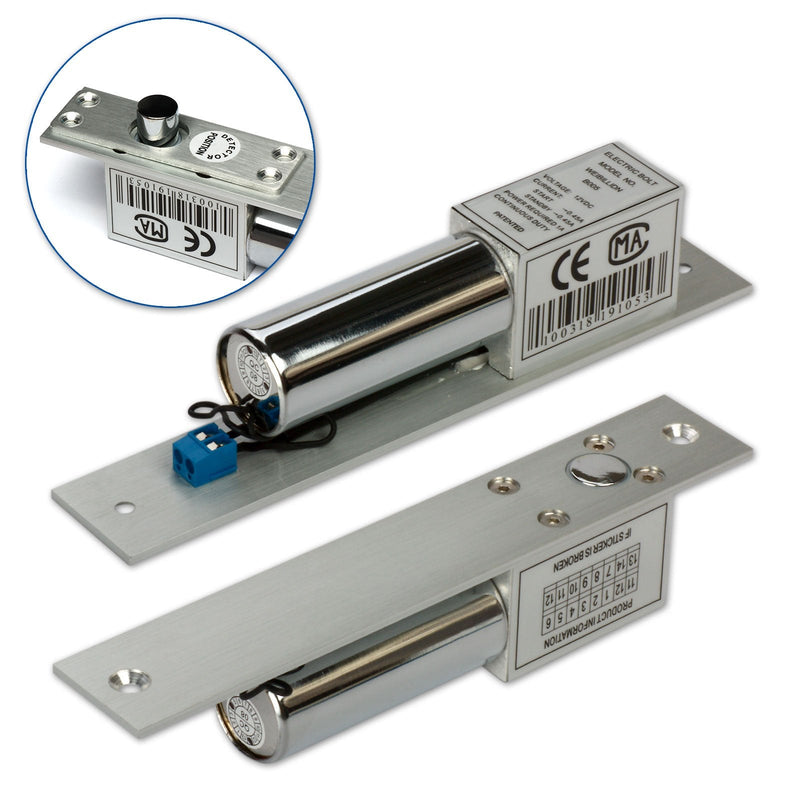NC DC 12V, ZOTER Electric Drop Bolt Door Lock Deadbolt Strike Fail-Safe Mode