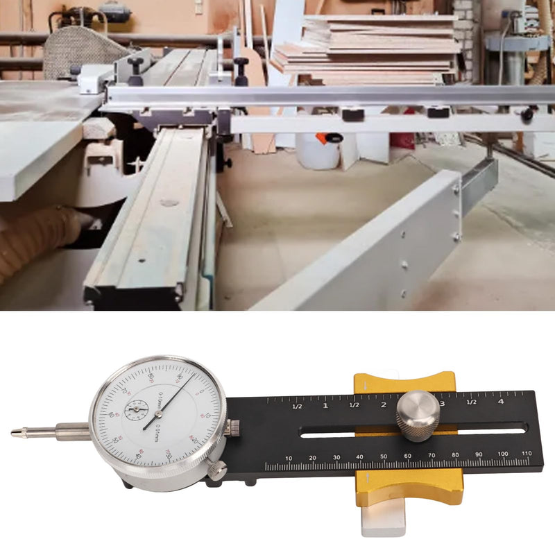 [Australia - AusPower] - Fafeicy Table Saw Gauge, Woodworking Table Saw Dial Gauge with Sliding Head Design, Calibration Tool for Woodworking Band Saws, Band Saws and Drilling Rigs 