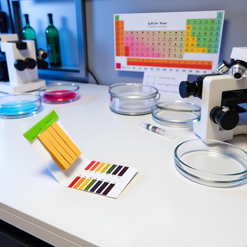 [Australia - AusPower] - 1Pack pH.1-14 Test Paper Extensive Test Paper Litmus Test pH Test with Storage Case for Saliva Urine Water Soil Testing Pet Food and Diet pH Monitoring Lab Consumables Lab Supplies 