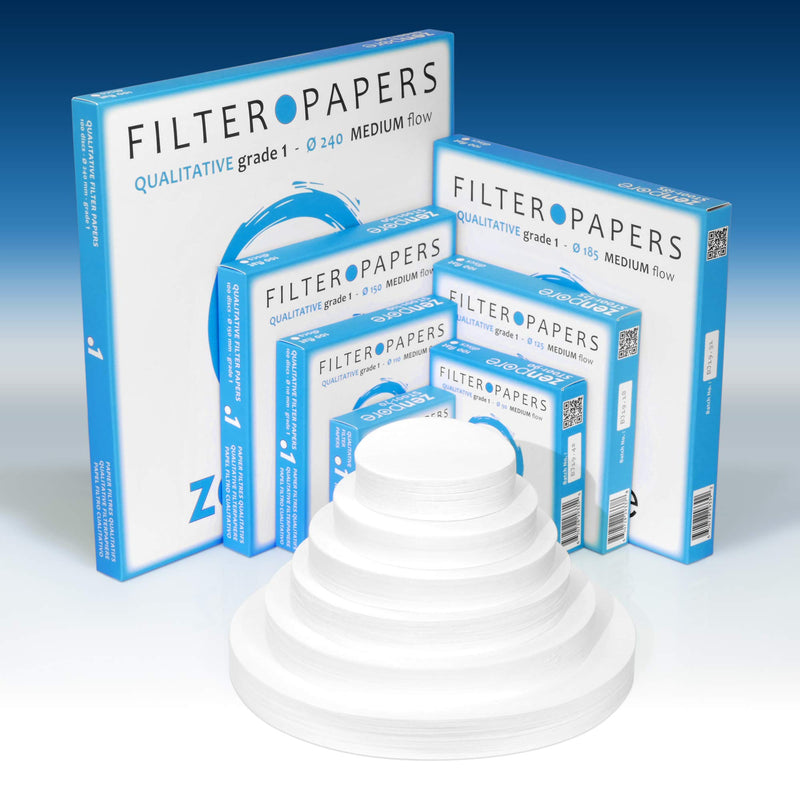 [Australia - AusPower] - Qualitative Filter Paper 9cm Lab Filter Paper for Chemistry, Standard Qualitative Grade 1-Medium Flow 90mm(100 Discs) 9 cm diameter 