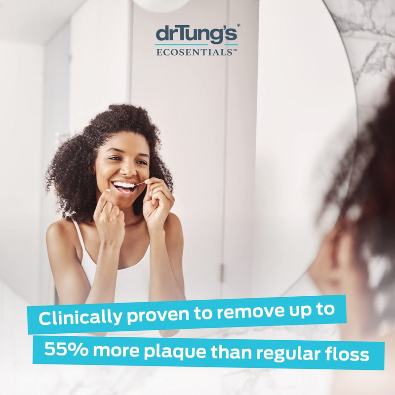 [Australia - AusPower] - DrTung's Smart Floss - Natural Floss, PTFE & PFAS Free, Gentle on Gums, Expands & Stretches, BPA Free - Natural Cardamom Flavor (Pack of 6) 1 Count (Pack of 6) 