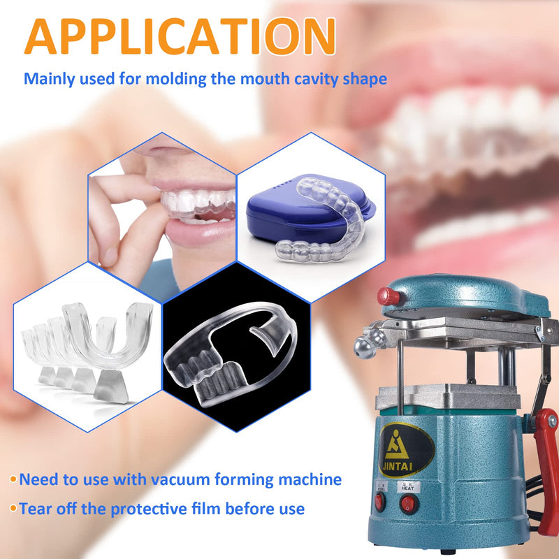 [Australia - AusPower] - ANNWAH 20Pcs Dental Vacuum Forming Splint Sheets, Thermoforming Materials for Vacuum Forming Machine 5'' x 5''(Hard,1.0mm) 1.0MM 