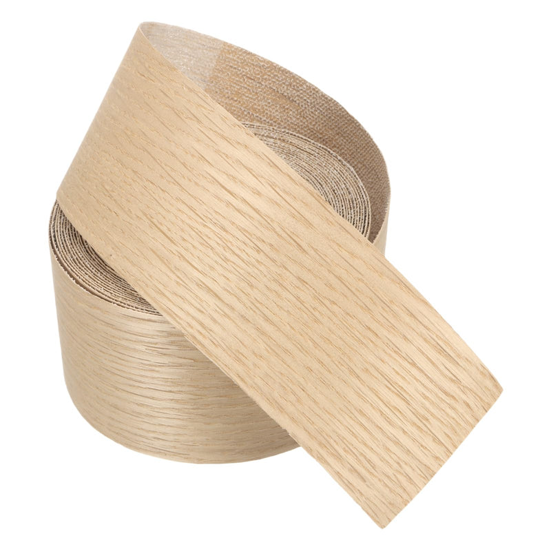 PATIKIL White Oak Edge Banding, 3 inch x 25 ft Wood Veneer Tape Pre-glued Flexible Plywood Edge Banding with Hot Melt Adhesive for Furniture Restoration 1