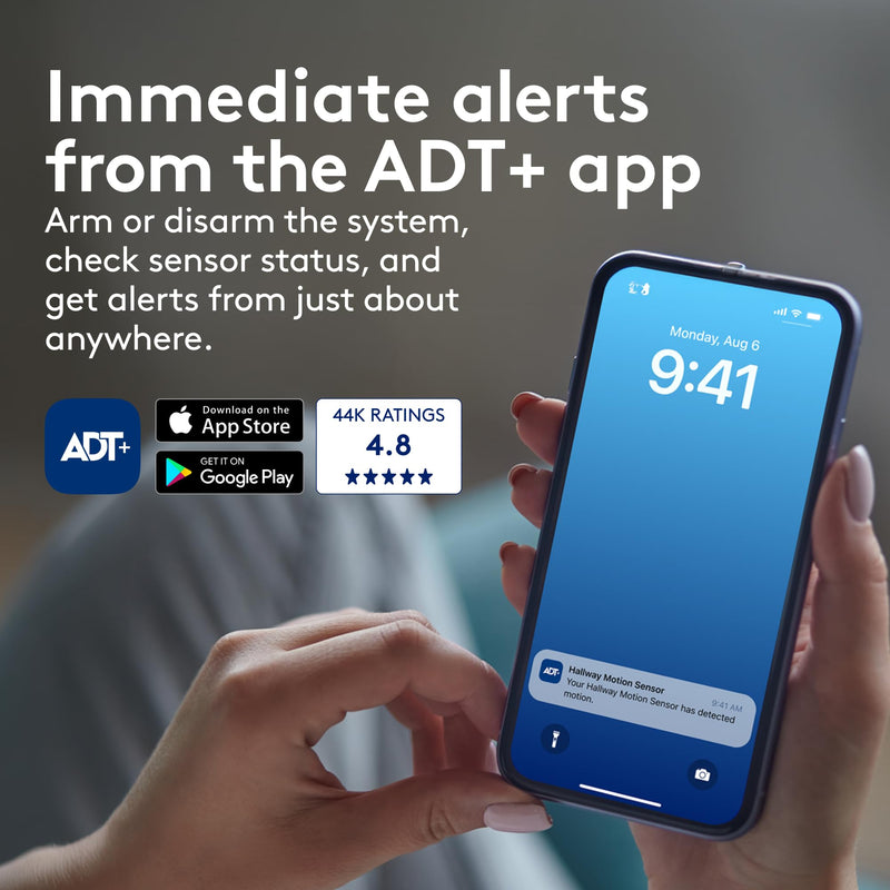 ADT Blu Door/Window Sensor 4-Pack, DIY Smart Home Security, Wireless Door and Window Alarm Sensor with Tamper Alerts, Convenience Mode for Drawers and Cabinets - Compatible with ADT Blu Systems