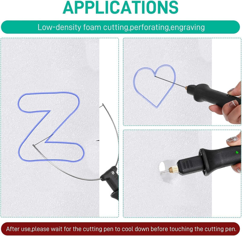 [Australia - AusPower] - Hot Foam CutterFoam Cutter Electric Cutting Machine Pen Tools Kit with 110-240V/0-28W Digital Voltage Controller Electric Cutting Machine Pen Tool 