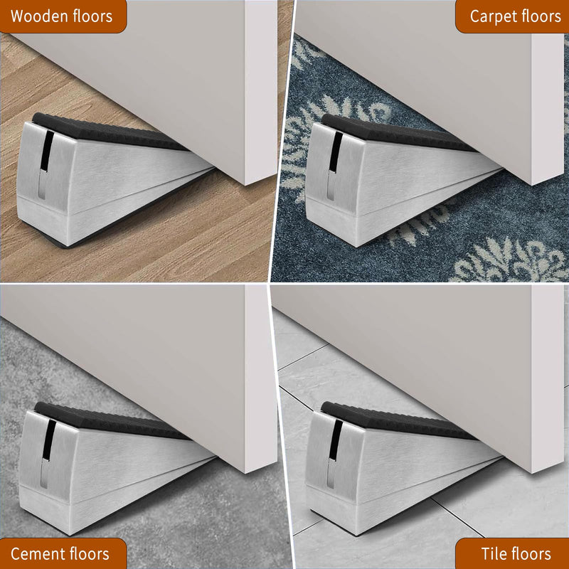 [Australia - AusPower] - Heavy Duty Door Stopper - Tall Door Stop Large Door Stoppers for Bottom of Door, 3 in High Door Stop Wedge Suits Any Heavy Door Gap 