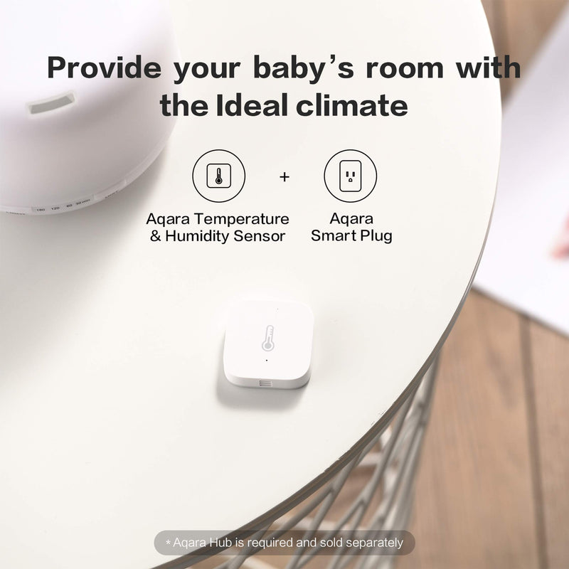 [Australia - AusPower] - Aqara Thread/Zigbee Smart Climate Sensor W100 with Aqara Temperature Humidity Sensor, Remote HVAC Control, 3 Customizable Buttons,Works with Apple Homekit, Alexa, Google 
