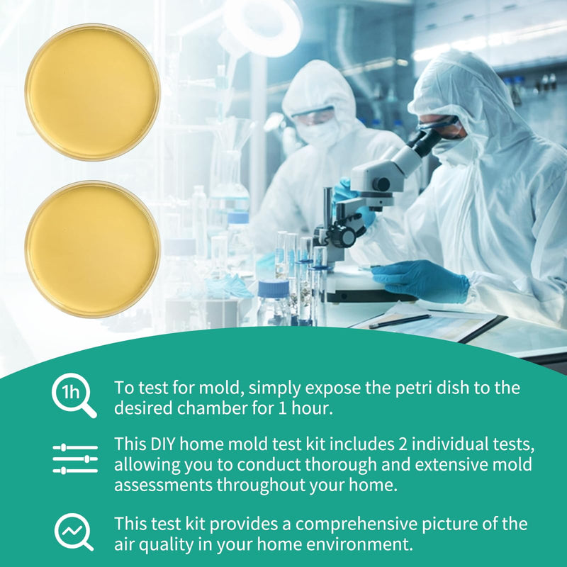 Comprehensive DIY Mold Test Kits for Home - Multiple Detection Tests for Surfaces, HVAC Systems, & Indoor Air Quality - Includes Detailed Mold - Fast, Reliable, & Safe for Both Indoor & Outdoor Use