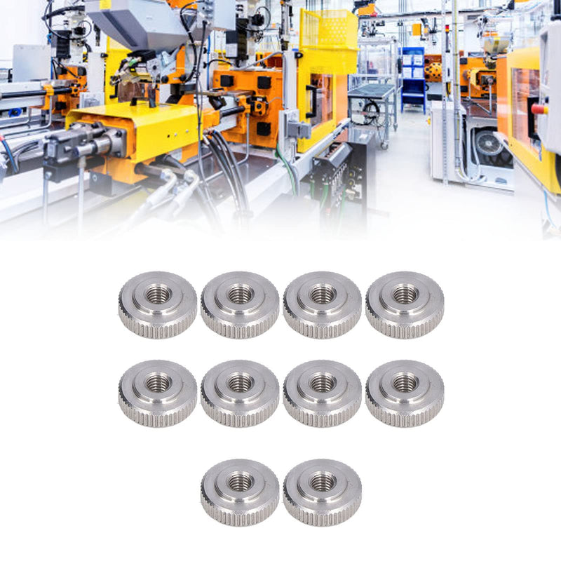 [Australia - AusPower] - Knurled Thumb Nut 304 Stainless Steel Knurled Flat Head Through Hole Handle Nut Tightening Nut Knurled Knob(M5) M5 