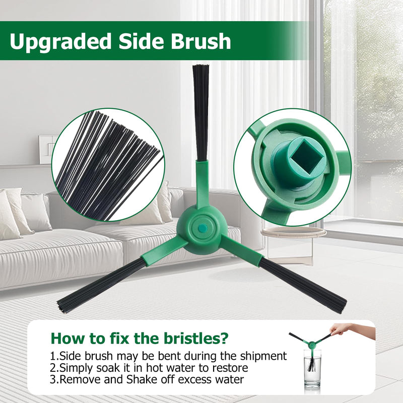 [Australia - AusPower] - 25 Pack Replacement Accessories Kit for iRobot Roomba Plus 405 Combo, Plus 505 Combo Vacuum, 2 Main Brushes,4 Filters,6 Dust Bags,6 Mop Pads,6 Side Brushes,1 Cleaning Brush 405/505 (25 Pack) 