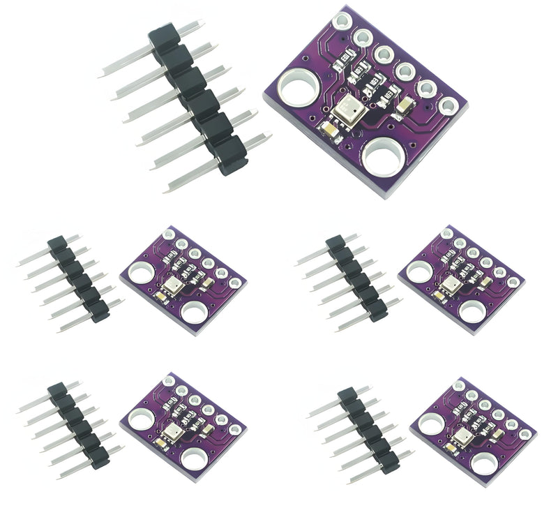 [Australia - AusPower] - 5pcs GY-BME280-3.3 BME280 3.3V High Precision Atmospheric Pressure Sensor Altimeter Module GY-BME280-3.3 Temperature Humidity Sensor Module for Arduino 
