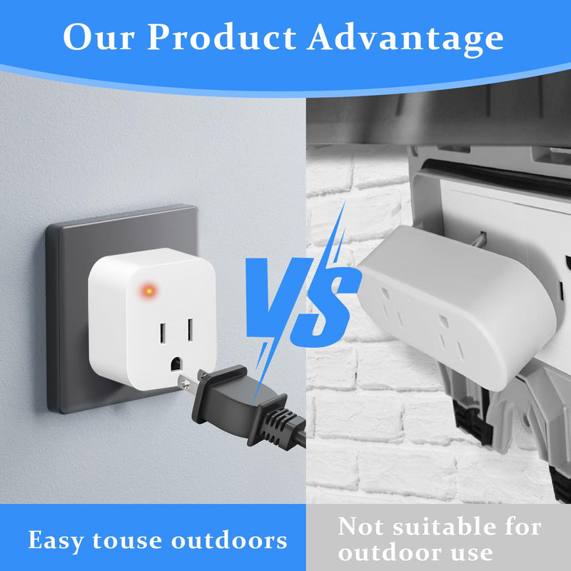[Australia - AusPower] - 1PCS Thermostatically Controlled Outlet,Temperature Outlet Plug 32°F(0 Degree) Auto On/50°F(10 Degree) Off Cold Weather Thermostat Cube for Pond De-icers,Deicer Roof Cable,Farm 1 