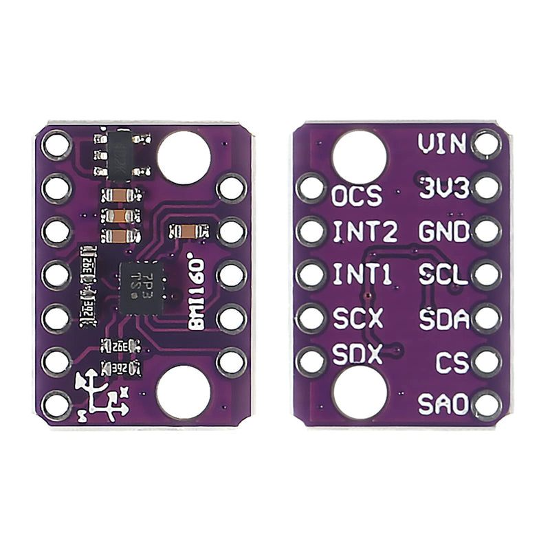 [Australia - AusPower] - Alinan 6pcs GY-BMI160 6DOF 6-Axis Sensor Module Gravity Sensor Accelerometer Gyroscope IIC I2C SPI 3-5V 
