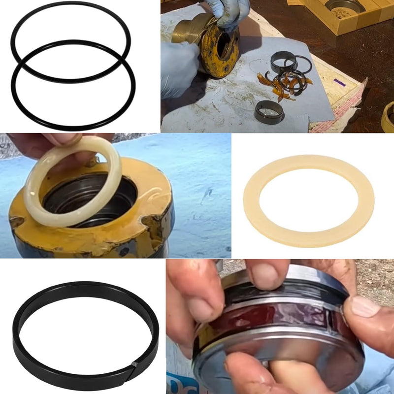 [Australia - AusPower] - Hydraulic Cylinder Seal Kit 2.5" Bore 1.5" Rod Replace for 1543253C1 G109456 G105550 Suitable for Loader Bucket Case Backhoe Loader 350 580B 580C 580F 680C (2.5" Bore 1.5" Rod) 