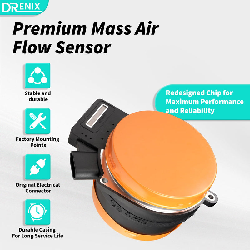 [Australia - AusPower] - Mass Air Flow Sensor Meter Assembly Fits For-Chevy Silverado 1500 2500 3500 Avalanche Tahoe Trailblazer for-GMC Sierra Yukon for-Buick for-Cadillac 25318411 