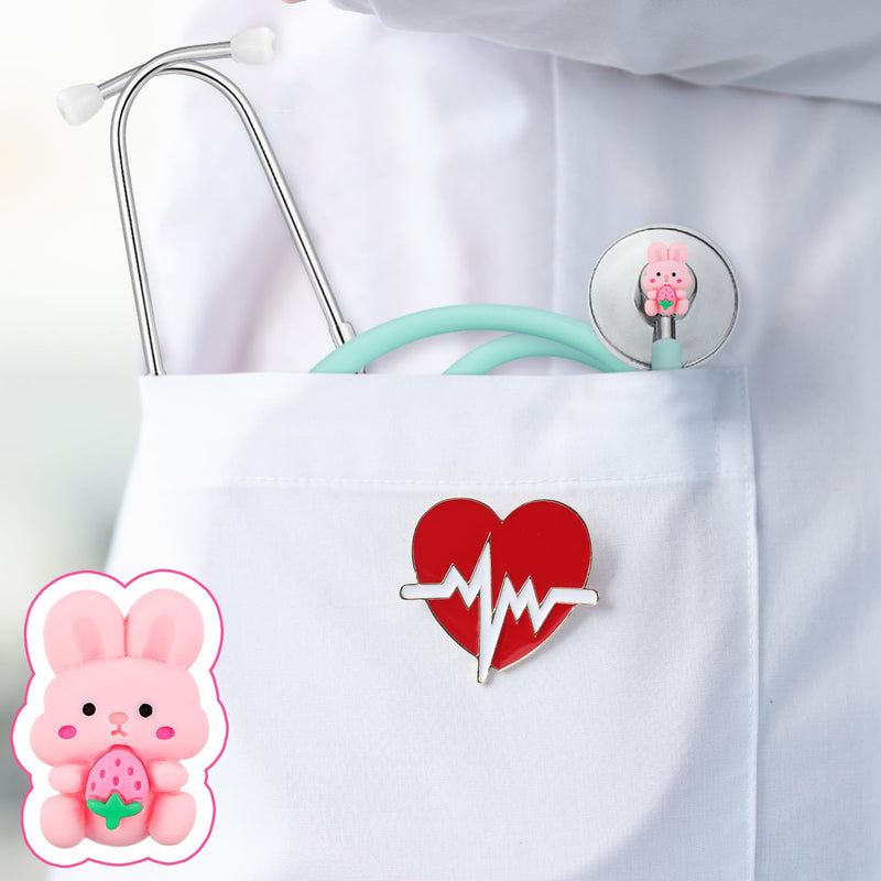 [Australia - AusPower] - TrelaCo 16 Pcs Stethoscope Real Working Cartoon Animal Charms Role Play Doctors Nurses Party Accessories 