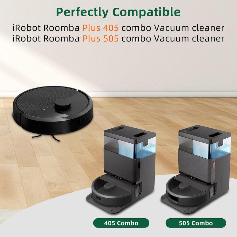 [Australia - AusPower] - 26 Pack Replacement Kits for irobot Roomba Plus 405 Combo & 505 Combo Vacuum Cleaner, 2 Roller Brush, 6 Filters, 6 Side Brush, 6 Mop Pads, 6 Vacuum Bags Replacement Parts, 1 cleaning brush 